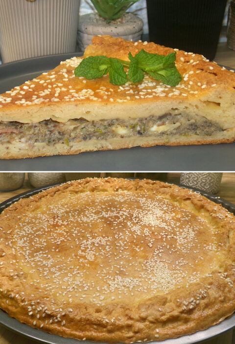 konstantinas-kitchen-manitaropita-me-afrati-zymi-kourou-mushroom-pie